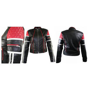 Chaqueta de cuero de oveja a prueba de viento para mujer, alta calidad, 2022 - Product Image 4