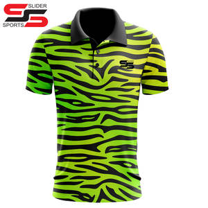 T-shirt de sport de golf pour homme, à manches courtes, avec logo personnalisé, respirant, vente en gros, imprimé par sublimation - Product Image 5