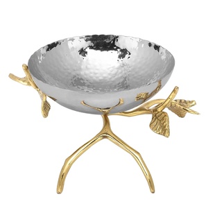 Tazón de fruta con forma redonda y boca ancha, soporte de rama de diseño creativo, decoración de encimera, centro de mesa de boda - Product Image 5