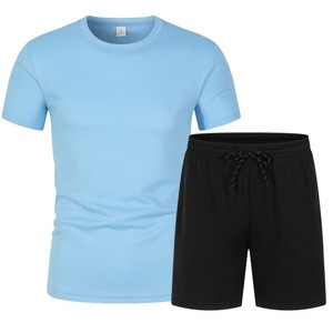 Conjunto De Hombre Con Top De Manga Corta Y Pantalones Cortos Deportivos Conjuntos De Hombre - Product Image 2