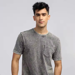 OEM diseño personalizado de manga corta en relieve Unisex camisetas 100% algodón de gran tamaño hombro caído transpirable ajuste logotipo personalizado - Product Image 6