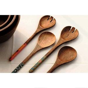 Accesorios de Lujo para el Hogar, Juego de Servidores de Ensalada de Acacia, Ecológicos, Aptos para Lavavajillas, Utensilios para Ensalada, Hechos en India - Product Image 2