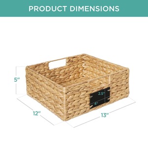 กล่องเก็บของทำจากผักตบชวา งานฝีมือ กล่องเก็บของรักษ์โลก ของตกแต่งบ้านจากธรรมชาติ ขายส่งจากเวียดนาม - Product Image 2