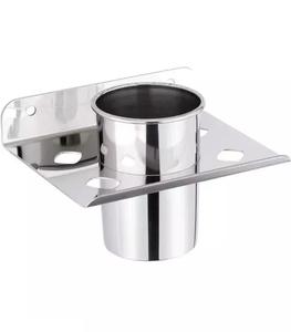 Soporte sencillo de acero inoxidable para cepillo de dientes de baño, accesorios de Metal para múltiples cepillos de dientes - Product Image 4
