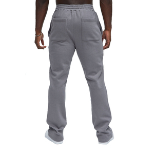 Jogging décontracté surdimensionné à taille mi-haute en molleton 100% coton French Terry, lavage clair, séchage rapide, respirant, coupe droite, streetwear personnalisé pour homme - Product Image 3