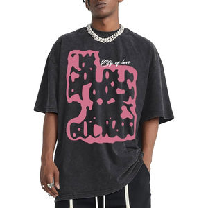 เสื้อยืดผู้ชายลายฟอกสี เสื้อยืดโอเวอร์ไซส์ลายฟอกสีสไตล์วินเทจ เสื้อยืดผู้ชายดีไซน์ล่าสุด เสื้อยืดผู้ชายลายฟอกสี - Product Image 2