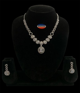 Bridal Jewelry Necklace and Earrings Set Elegant Crystal Bridal <b>Accessories</b> for <b>Wedding</b> Parties Bridesmaids and Luxury <b>Wedding</b> - Product Image 2