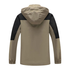 Chaqueta Impermeable de Lona para Hombre a Precio Económico, Cortavientos Personalizable para Exteriores con Capucha, Diseño Ajustado - Product Image 2