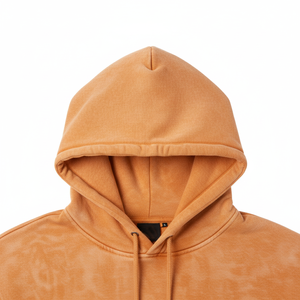 <b>Men's</b> Hooded Fleece Sweatshirt Solid Color Pocket Casual Autumn Wear Regular Fit 100% Cotton Knitted <b>Pullover</b> - Product Image 4