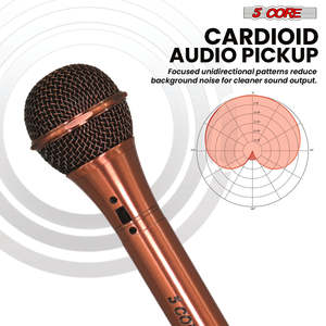 ไมโครโฟนไดนามิก 5Core XLR สำหรับคาราโอเกะ ร้องเพลงในสตูดิโอ ไมค์แบบมือถือ - Product Image 2