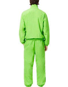 Ensemble de survêtement coupe-vent respirant pour homme, taille plus, col montant à capuche, couleur unie, vente en gros - Product Image 2