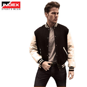 Winter Jacket Manufacturer Custom <b>Mens</b> Applique Chenille Embroidery <b>Sherpa</b> <b>Fleece</b> Varsity Jackets with Custom Logos - Product Image 2