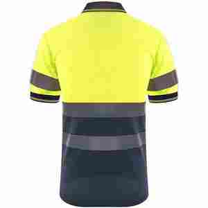 เสื้อยืดแขนสั้นสะท้อนแสงคุณภาพดีสำหรับผู้ชาย เสื้อโปโลทำงานแบบมองเห็นได้ชัดเจน - Product Image 5