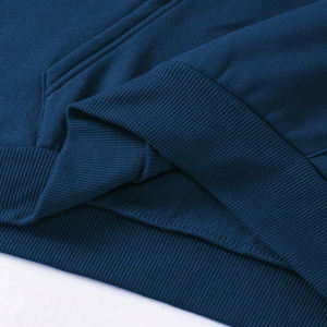 Sweat-shirt décontracté à logo personnalisable OEM, 100% coton, tissu en molleton tissé, anti-rétrécissement, impression en relief, teinture unie, hiver - Product Image 4