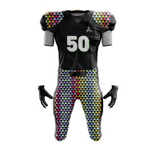 Uniforme de Fútbol Americano Premium para Hombre, Transpirable, Talla Grande, Manga Corta, 100% Poliéster, Diseñado para Juegos y Entrenamiento - Product Image 2