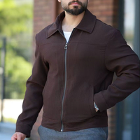 Manteau d'hiver rembourré pour homme de qualité supérieure, couleur kaki, avec fermeture éclair longue, col en velours côtelé, imperméable, respirant, vêtement d'extérieur décontracté pour temps froid