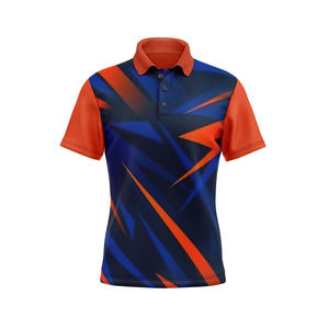 เสื้อโปโลแขนสั้นสำหรับผู้ชายผ้าโพลีเอสเตอร์100% ออกแบบได้ตามที่ต้องการ - Product Image 6