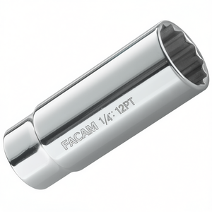 Facom Long-Reach 1/4'' Metric <b>12</b>-<b>Point</b> <b>Sockets</b> High-Reach Tool for Tight Spaces - Product Image 3