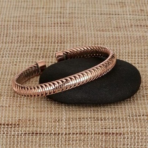 Tùy Chỉnh Thủ Công 99.99% Tinh Khiết Đồng Vòng Đeo Tay Từ Tính Cho Phụ Nữ Có Thể Điều Chỉnh Tối Giản Dây Đồng Vòng Đeo Đổ Quà Tặng Mới Lạ - Product Image 3