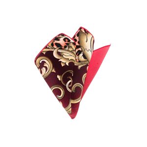 Pañuelo de Bolsillo Tejido con Estampado Digital en Color Rojo para Hombre, Talla Única - Product Image 1