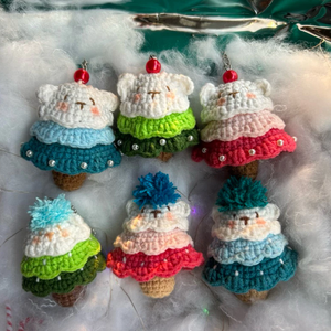 Ornements d'arbre de Noël en fil de laine faits à la main Vietnam | Décorations en feutre pour maison de vacances et idées d'emballage cadeau - Product Image 3