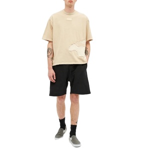 Custom Distressed Loose Fit T <b>Shirts</b> Wholesale Summer High Street Style Short Sleeve Oversized 100% Cotton T-<b>Shirt</b> For Men - Product Image 2