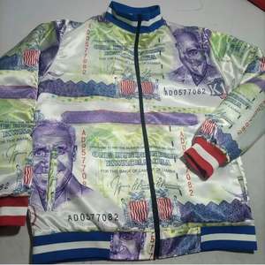 OEM personnalisé 100% survêtement en polyester de haute qualité écologique rue/vêtements d'extérieur pour l'automne col montant avec logo avant - Product Image 3