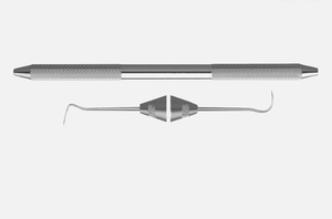Instrumentos de diagnóstico dental 2A Pigtail Explorer con mango redondo de acero inoxidable - Product Image 5