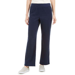 Pantaloni in microfibra da donna Karen Scott, taglia M, colore blu - Pantaloni per il tempo libero - Product Image 1