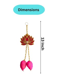 Colgantes de pared de loto de tendencia para decoración del hogar Puja moderna, Mehndi, decoración de fondo de boda e inauguración de la casa - Product Image 5