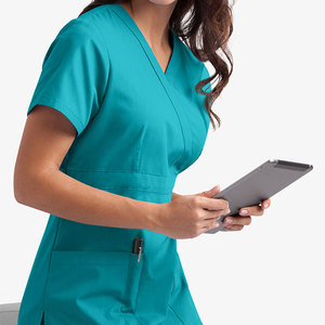 Uniformes Médicos de Algodón Transpirable con Estampado para Mujer y Hombre, Camiseta de Enfermería, Venta al por Mayor y Personalización - Product Image 3