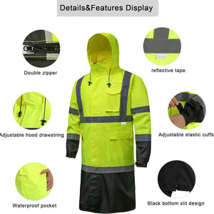 เสื้อโค้ทไฮวิสเสื้อโค้ทผ้าโพลีเอสเตอร์น้ำหนักเบา - Product Image 3