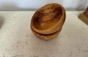 <b>Olive</b> <b>Wood</b> <b>Bowl</b> Candle Jar Handmade Gift - Product Image 5