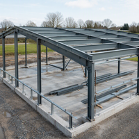 Poutre en acier profilé en H pour structure portique, section laminée avec certificat d'usine pour projets de construction
