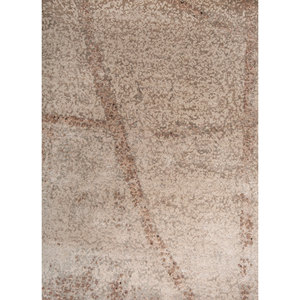 พรมขนสัตว์และไหมไผ่ถักมือสีเบจและสีน้ำตาล ขนาด 9x12 ฟุต รูปทรงสี่เหลี่ยมผืนผ้า สำหรับห้องนั่งเล่นหรือทางเดินในบ้าน-AKWB-3565 - Product Image 3