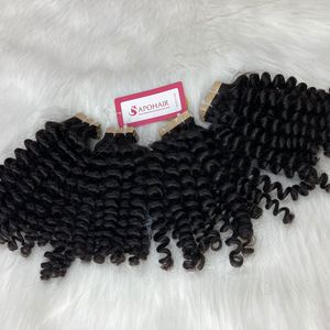 100% ผมมนุษย์แท้แบบไม่พันกันไม่หลุดร่วง100กรัมต่อแพ็ค - Product Image 2