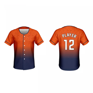 2025 Top Tendance Hommes Style Décontracté Jeunesse Basketball Baseball Jersey Respirant Nouveau Design avec Logo Personnalisé - Product Image 2
