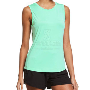 Nueva camiseta sin mangas de secado rápido para mujer, estilo informal transpirable con logotipo frontal para uso en exteriores, peso ligero - Product Image 1