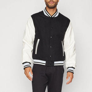 Veste universitaire personnalisée de grande taille très exigeante pour hommes blouson bombardier de baseball Letterman College à fermeture à boutons pour vêtements d'hiver - Product Image 1