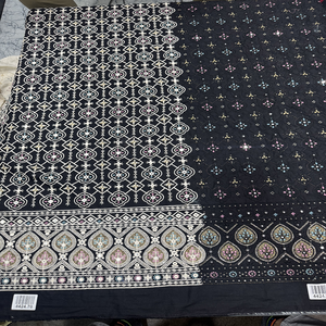 ผ้าฝ้ายปักลายหนาแน่นสำหรับชุดคุर्ตาโคติเด็กผู้หญิง ระบายอากาศได้ดี ทั้งแบบทอและแบบถัก ลายเรียบพร้อมลวดลายเคลือบ - Product Image 4