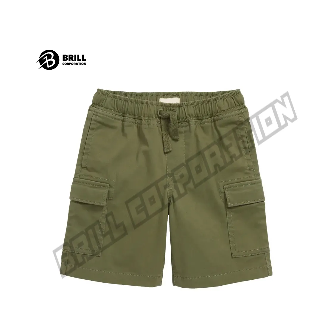 Shorts infantil unissex, bermuda de algodão com cordão para cintura, bolsos laterais de alta qualidade para crianças | shorts infantis personalizados