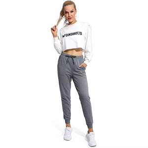 Pantalons unisexes pour hommes coupe ajustée vente en gros 100% coton pantalons de fitness pour hommes pantalons de survêtement fitness cargo gym - Product Image 1