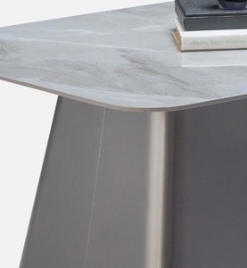 Mesa de centro cuadrada grande de Metal de estilo nórdico moderno, muebles de exhibición para sala de estar del hogar - Product Image 6