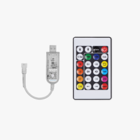 Bande lumineuse LED intelligente avec télécommande USB WS2811, découpable, 8 mm, COB, IP20, guirlandes lumineuses, dimmable, installation facile