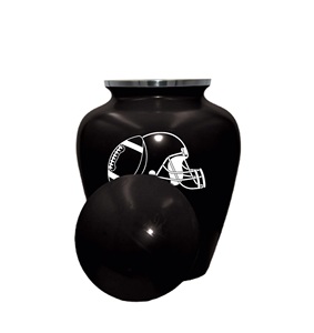Urne funéraire de joueur de football Urne funéraire adulte humaine personnalisée pour les amateurs de baseball Urne personnalisée avec sac en velours Taille personnalisée - Product Image 2