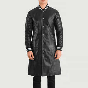 Veste d'hiver pour hommes Top Design avec col montant manches longues 100% cuir de haute qualité personnalisable prix raisonnable - Product Image 2