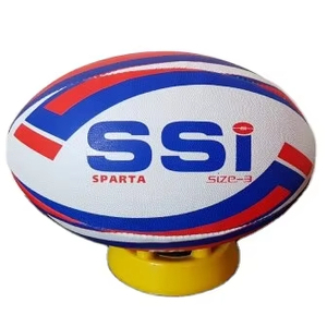 High Quality Size 5 Rugby Union Match <b>Ball</b> Custom Design with Strong Rubber Grip - Product Image 5