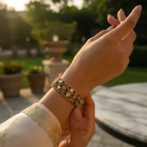 Bracelet en or plaqué diamant pour femme de luxe, idée cadeau de bijoux élégants - Product Image 3