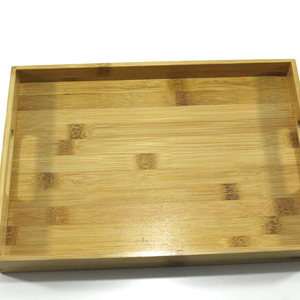 Plateau de service alimentaire rectangulaire en bois massif dans un ensemble pour hôtel fabriqué au Vietnam avec un design moderne - Product Image 2