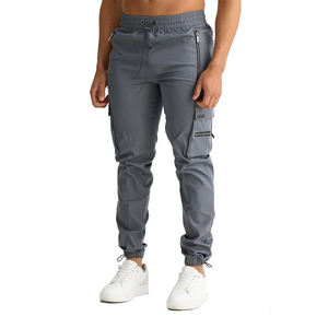 Pantalons cargo décontractés pour hommes les plus vendus, imperméables, élastiques, légers, respirants, avec poche zippée - Product Image 1